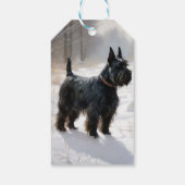 Scottish Terrier Let It Snow Christmas Geschenkanhänger (Rückseite)