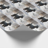 Scottish Terrier Let It Snow Christmas Geschenkpapier (Ecke)