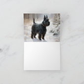 Scottish Terrier Let It Snow Christmas Karte (Innenseite)