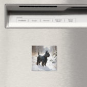 Scottish Terrier Let It Snow Christmas Magnet (In Situ (Geschirrspüler))