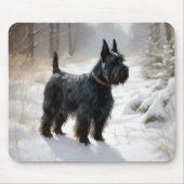 Scottish Terrier Let It Snow Christmas Mousepad (Vorne)