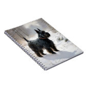 Scottish Terrier Let It Snow Christmas Notizblock (Rechte Seite)