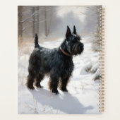 Scottish Terrier Let It Snow Christmas Planer (Rückseite)