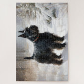 Scottish Terrier Let It Snow Christmas Puzzle (Vertikal)