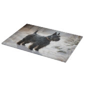 Scottish Terrier Let It Snow Christmas Schneidebrett (Ecke)