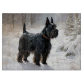Scottish Terrier Let It Snow Christmas Schneidebrett (Vorderseite)