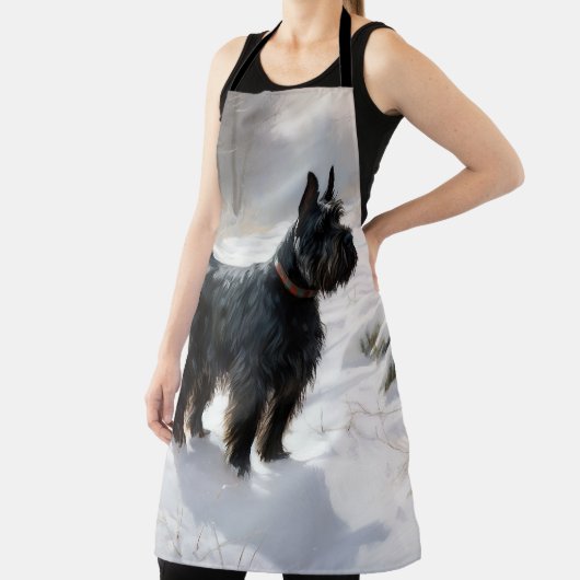 Scottish Terrier Let It Snow Christmas Schürze (InSitu)