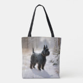 Scottish Terrier Let It Snow Christmas Tasche (Rückseite)