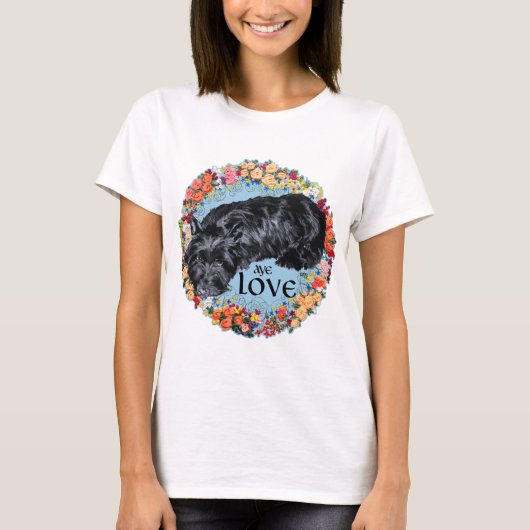Scottish Terrier Liebe T-Shirt (Vorderseite)