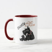 Scottish Terrier Mama & Pups für den Muttertag Tasse (Links)