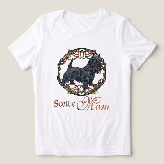 Scottish Terrier MAMA Tri-Blend Shirt (Design Vorderseite)