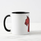 Scottish Terrier Maxwell Tartan Tasse (Links)