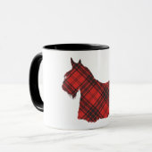 Scottish Terrier Maxwell Tartan Tasse (Vorderseite Links)