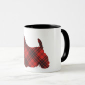 Scottish Terrier Maxwell Tartan Tasse (VorderseiteRechts)