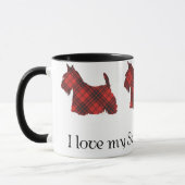 Scottish Terrier Maxwell Tartan Tasse (Links)