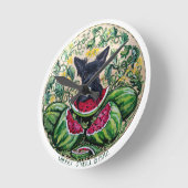 Scottish Terrier Melon Clock Runde Wanduhr (Winkel)