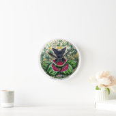 Scottish Terrier Melon Clock Runde Wanduhr (Zuhause)