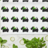 Scottish Terrier Merry Christmas Kariert Geschirrtuch