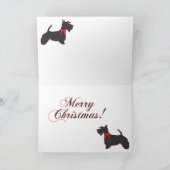 Scottish Terrier Merry Christmas Karte (Innenseite)