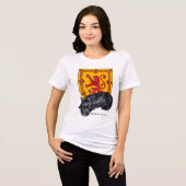Scottish Terrier mit Lion Rampant Tri-Blend Shirt (Vorderseite voll)