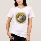 Scottish Terrier mit Westie Tri-Blend Shirt (Vorderseite)