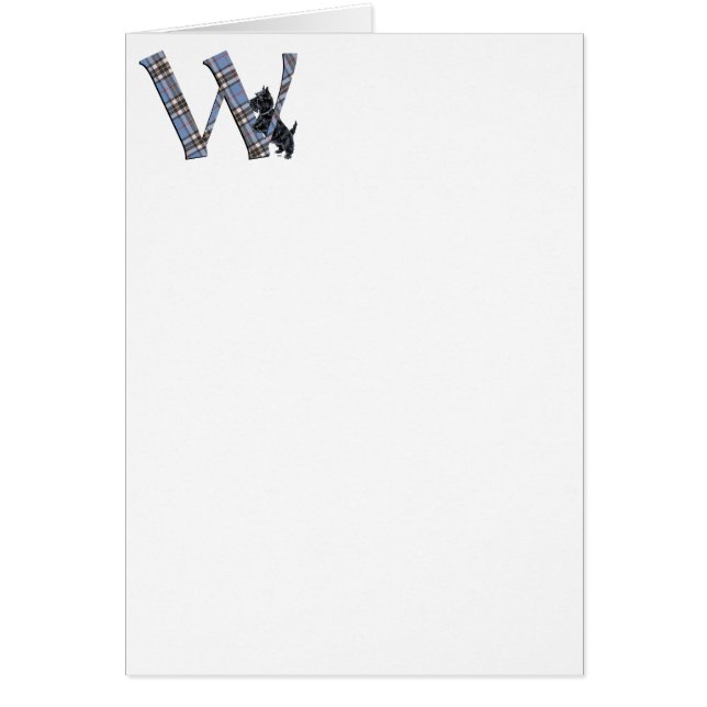 Scottish Terrier Monogram W (Vorne)