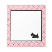 Scottish Terrier Notepad Notizblock (Vorderseite)