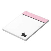Scottish Terrier Notepad Notizblock (Rotiert)