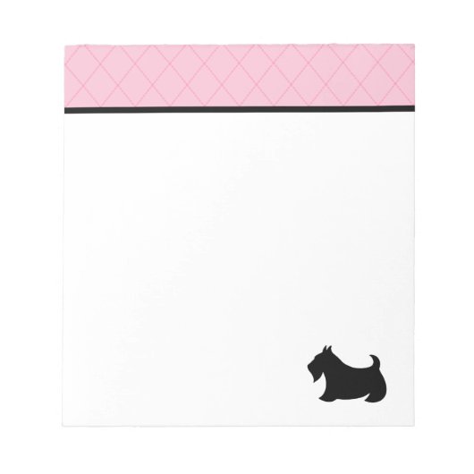 Scottish Terrier Notepad Notizblock (Vorderseite)