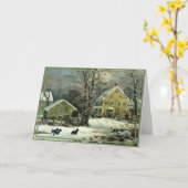 Scottish Terrier Old Fashioned Winter Karte (Gelbe Blume)