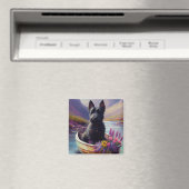 Scottish Terrier on a Paddle: Ein Landschaftliches Magnet (In Situ (Geschirrspüler))