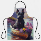 Scottish Terrier on a Paddle: Ein Landschaftliches Schürze (Vorderseite)