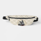 Scottish Terrier Painting Black Original Dog Art Bauchtasche (Vorderseite)