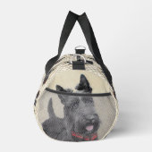 Scottish Terrier Painting Black Original Dog Art Duffle Bag (Rechts)