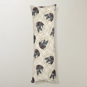 Scottish Terrier Painting Black Original Dog Art Seitenschläferkissen (Rückseite (Vertikal))