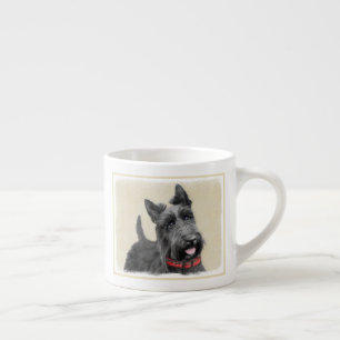 Scottish Terrier Painting - Niedliche Original Dog Espressotasse
