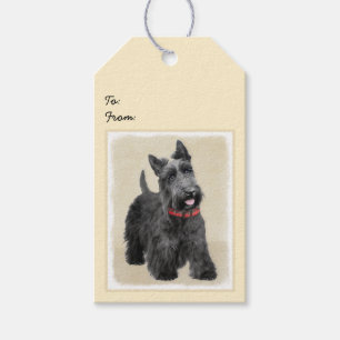 Scottish Terrier Painting - Niedliche Original Dog Geschenkanhänger