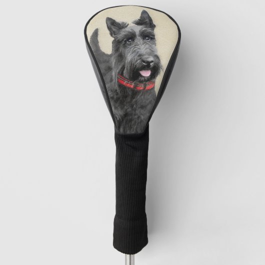 Scottish Terrier Painting - Niedliche Original Dog Golf Headcover (Vorderseite)