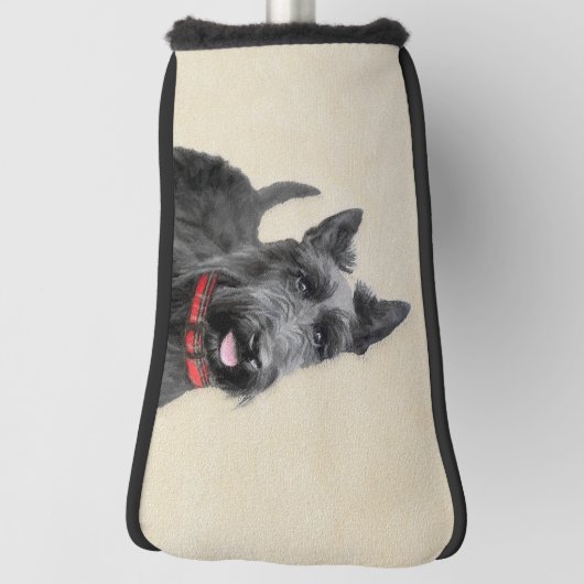 Scottish Terrier Painting - Niedliche Original Dog Golf Headcover (Rotieren 90)