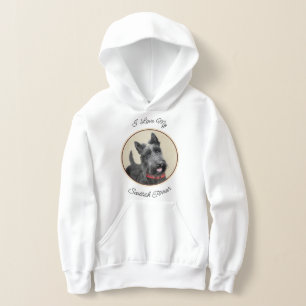Scottish Terrier Painting - Niedliche Original Dog Hoodie