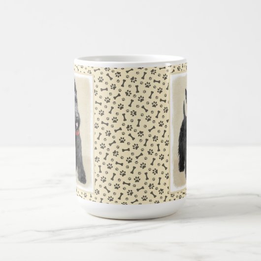 Scottish Terrier Painting - Niedliche Original Dog Kaffeetasse (Mittel)