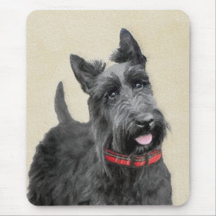 Scottish Terrier Painting - Niedliche Original Dog Mousepad