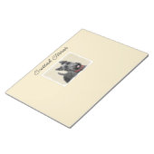 Scottish Terrier Painting - Niedliche Original Dog Notizblock (angewinkelt)