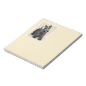 Scottish Terrier Painting - Niedliche Original Dog Notizblock (Rotiert)