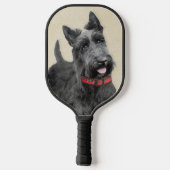 Scottish Terrier Painting - Niedliche Original Dog Pickleball Schläger (Rückseite)