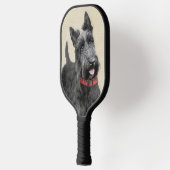 Scottish Terrier Painting - Niedliche Original Dog Pickleball Schläger (Links)