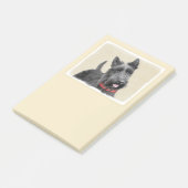 Scottish Terrier Painting - Niedliche Original Dog Post-it Klebezettel (angewinkelt)