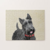 Scottish Terrier Painting - Niedliche Original Dog Puzzle (Horizontal)