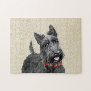 Scottish Terrier Painting - Niedliche Original Dog Puzzle