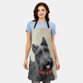 Scottish Terrier Painting - Niedliche Original Dog Schürze (Getragen)
